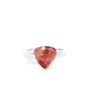 14k White Gold Oregon Sunstone Ring