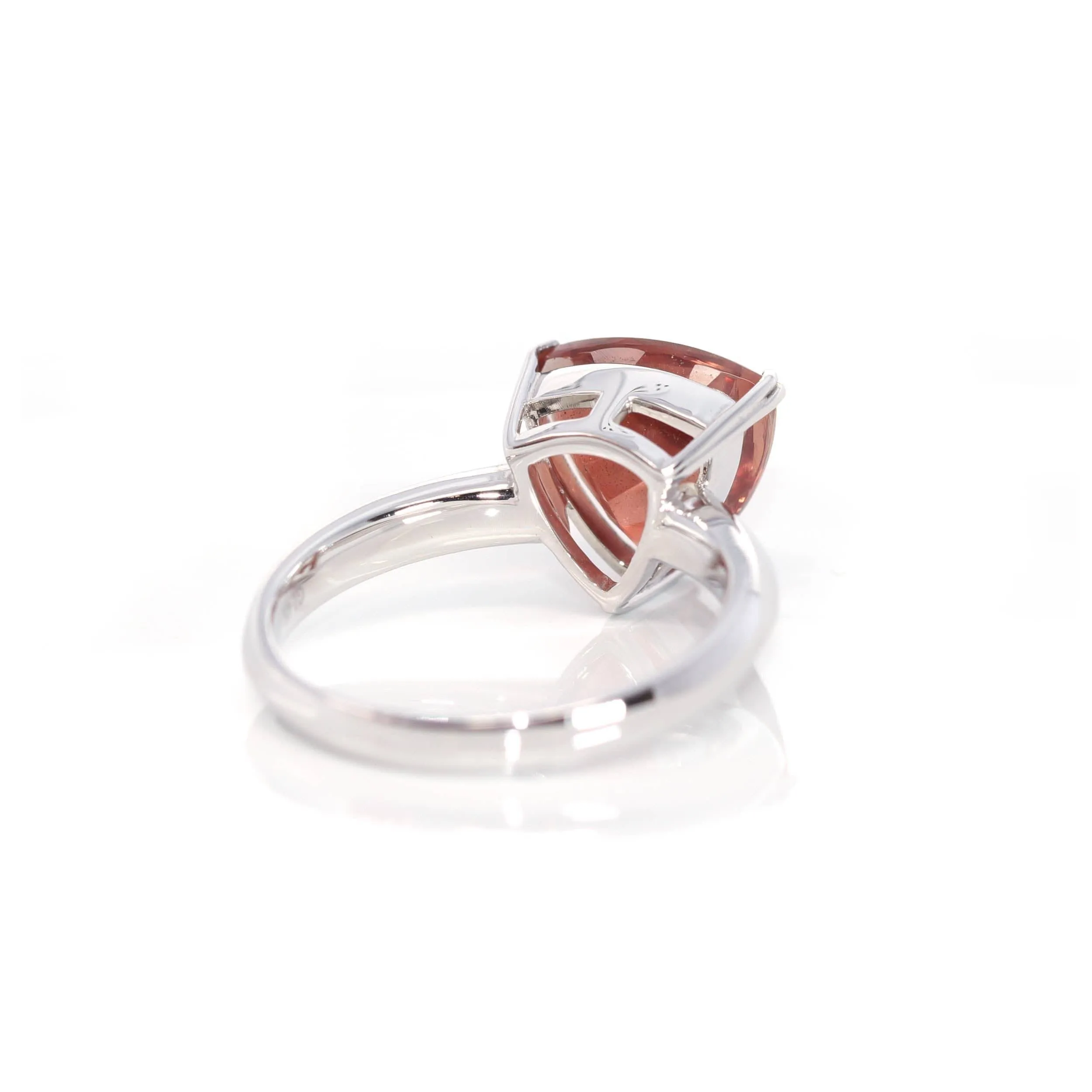 14k White Gold Oregon Sunstone Ring