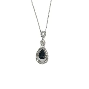 14KT Sapphire & Diamond Necklace