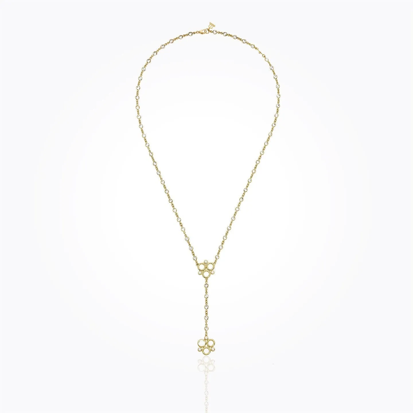 18K Gold Trio Y-Necklace