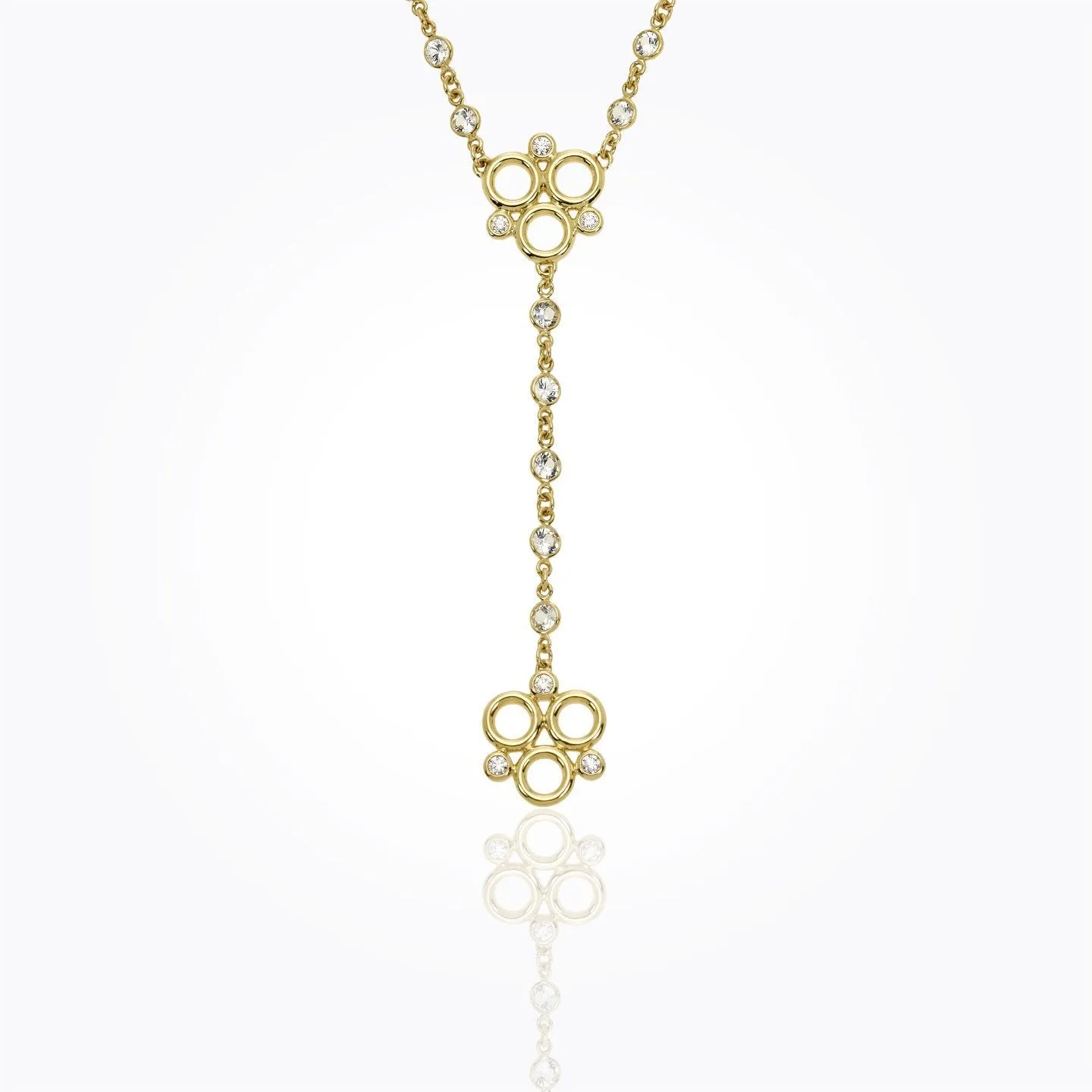 18K Gold Trio Y-Necklace