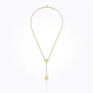 18K Gold Trio Y-Necklace