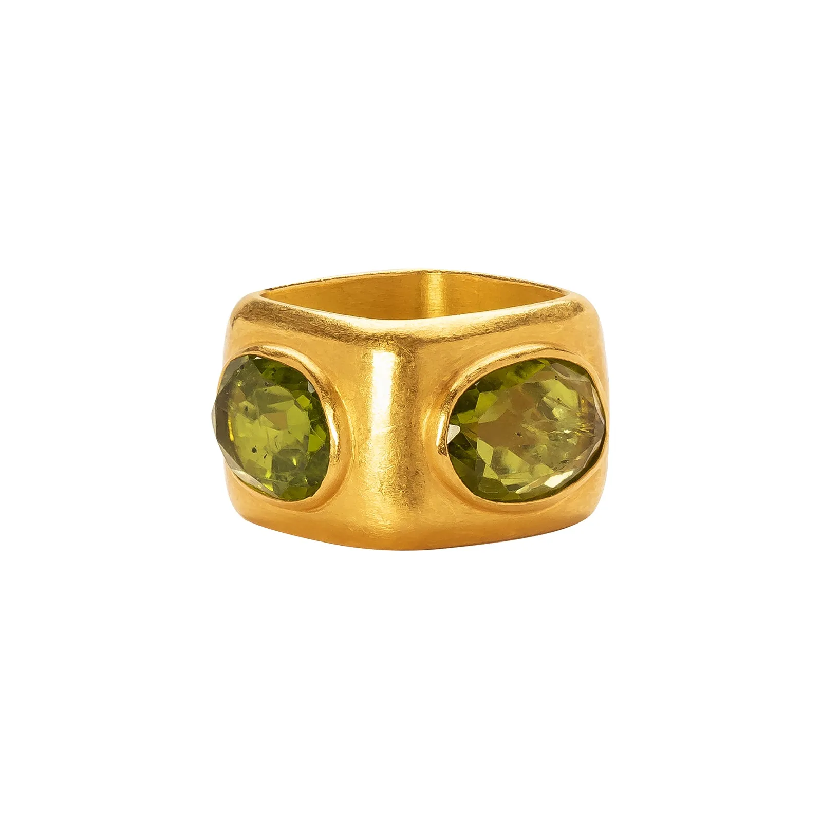 4-Sided Peridot Ring