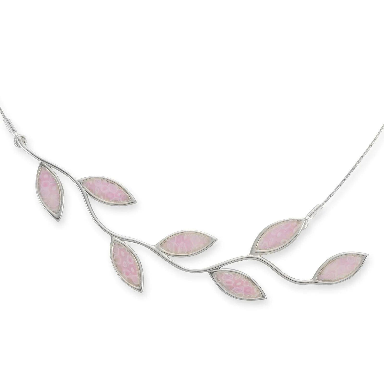 925 Sterling Silver Large Olive Leaf Necklace Pendant