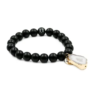 Agate Collection - Coal Bracelet 10mm