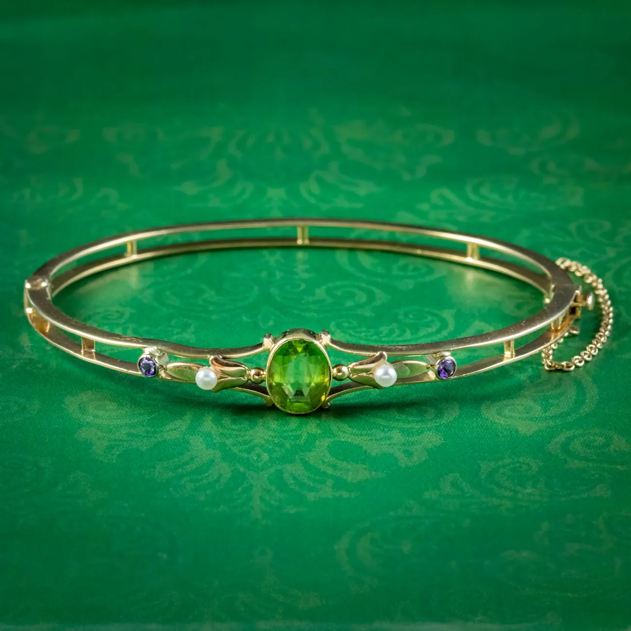 Antique Edwardian Suffragette Bangle 15ct Gold