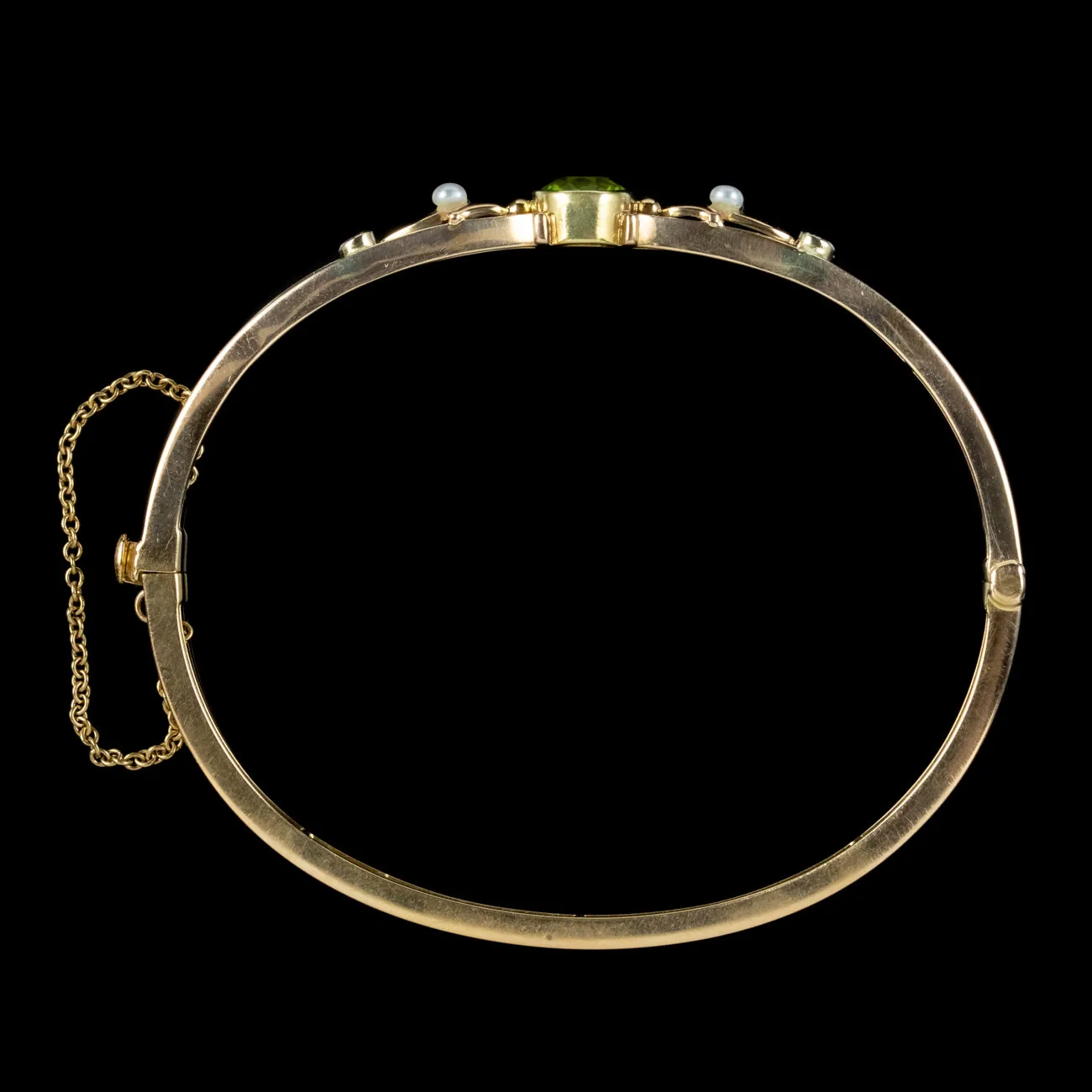 Antique Edwardian Suffragette Bangle 15ct Gold