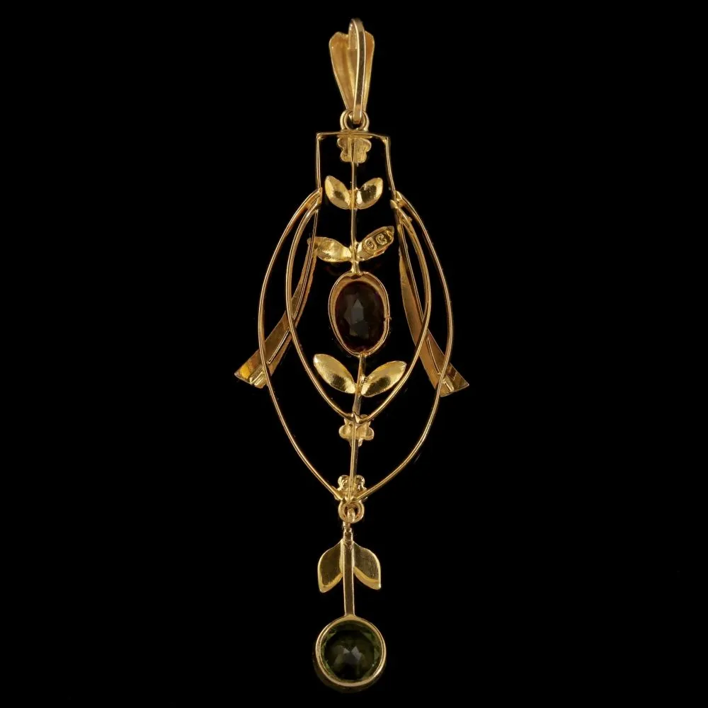 Antique Suffragette Victorian Pendant 9Ct Gold Circa 1900