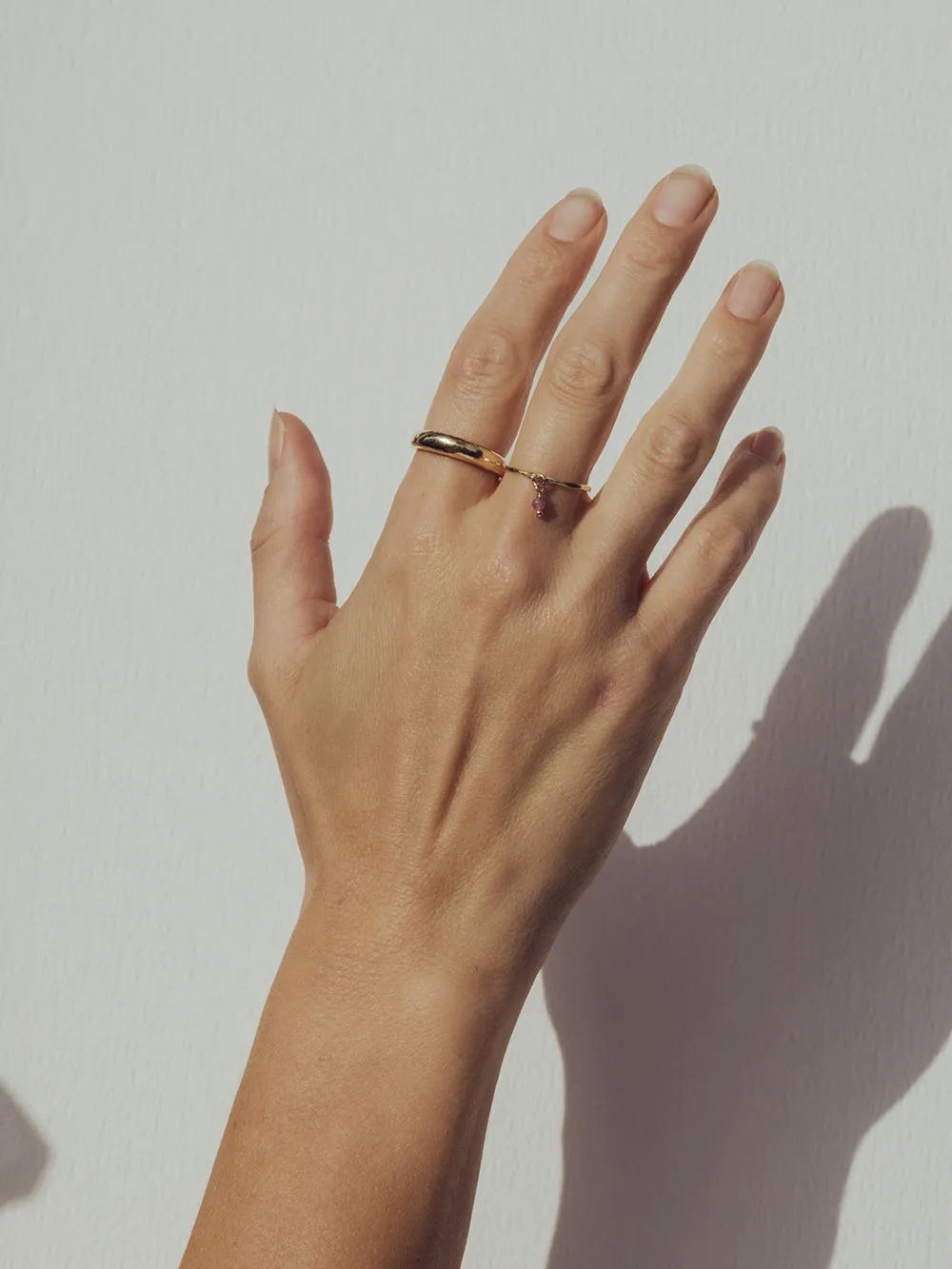 Birthstone ring August - Peridot | 14K Gold Plated