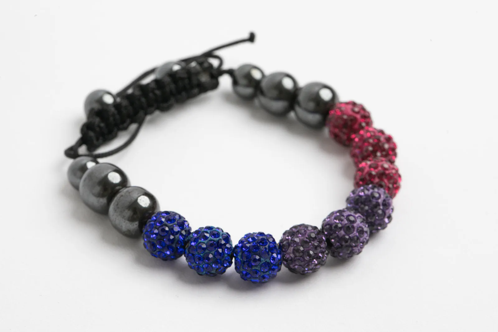 Bisexual Pride Shambala Bracelet