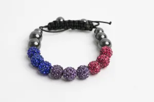 Bisexual Pride Shambala Bracelet