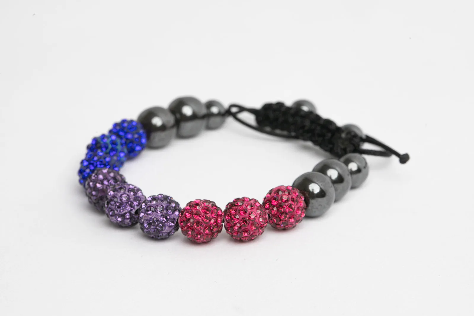 Bisexual Pride Shambala Bracelet