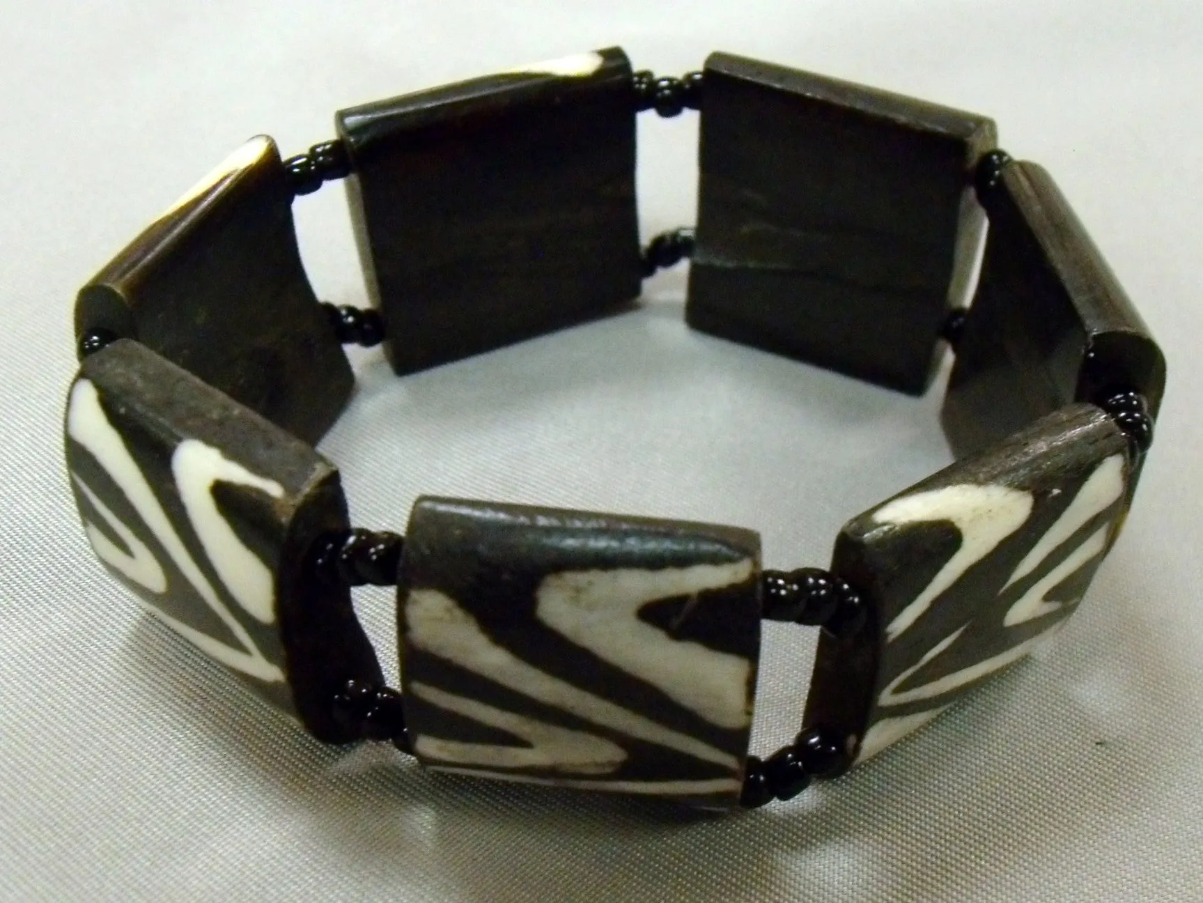 Black & White Bone Bracelet