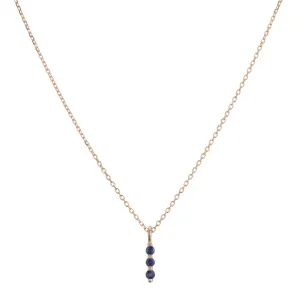 Blue Sapphire Stack Necklace