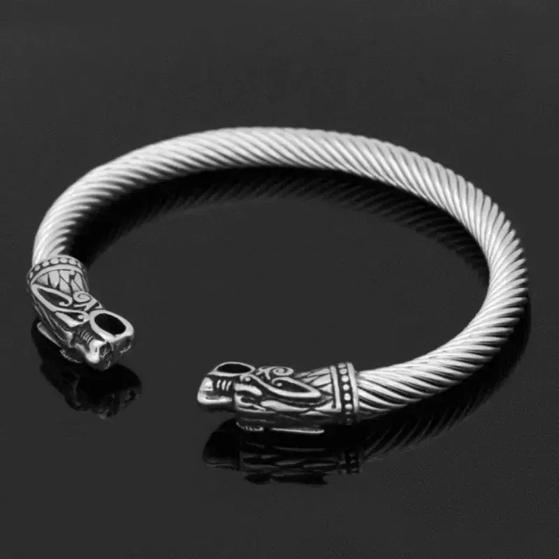 Bracelet Bikers Viking Dragons Enflammés