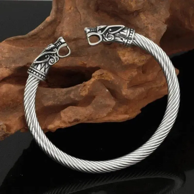 Bracelet Bikers Viking Dragons Enflammés