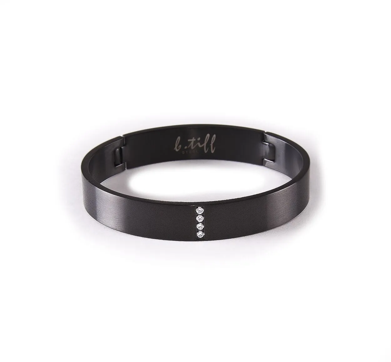 B.Tiff Wide Bracelet in Black