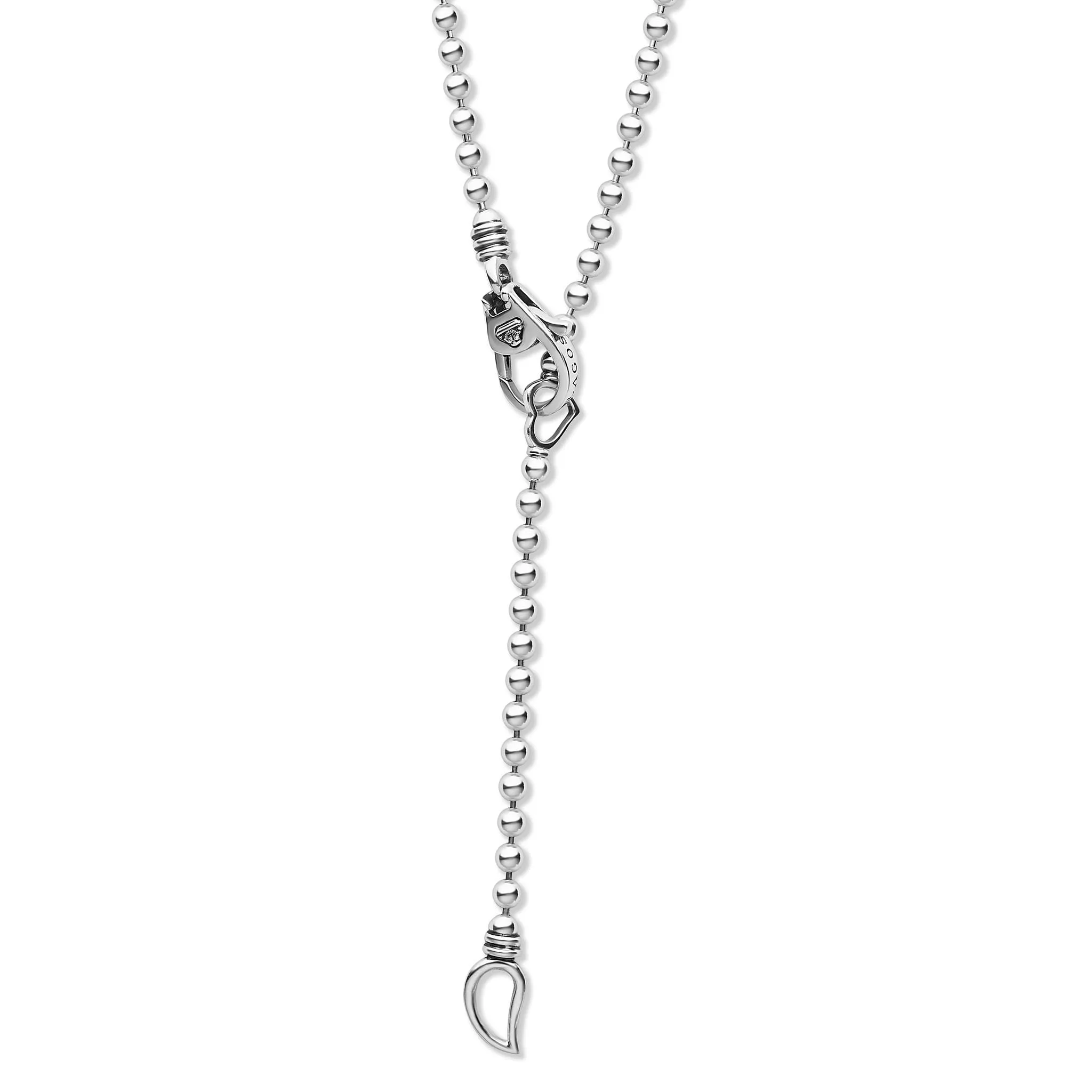 Caviar Spark Large Lightning Bolt Diamond Pendant Necklace