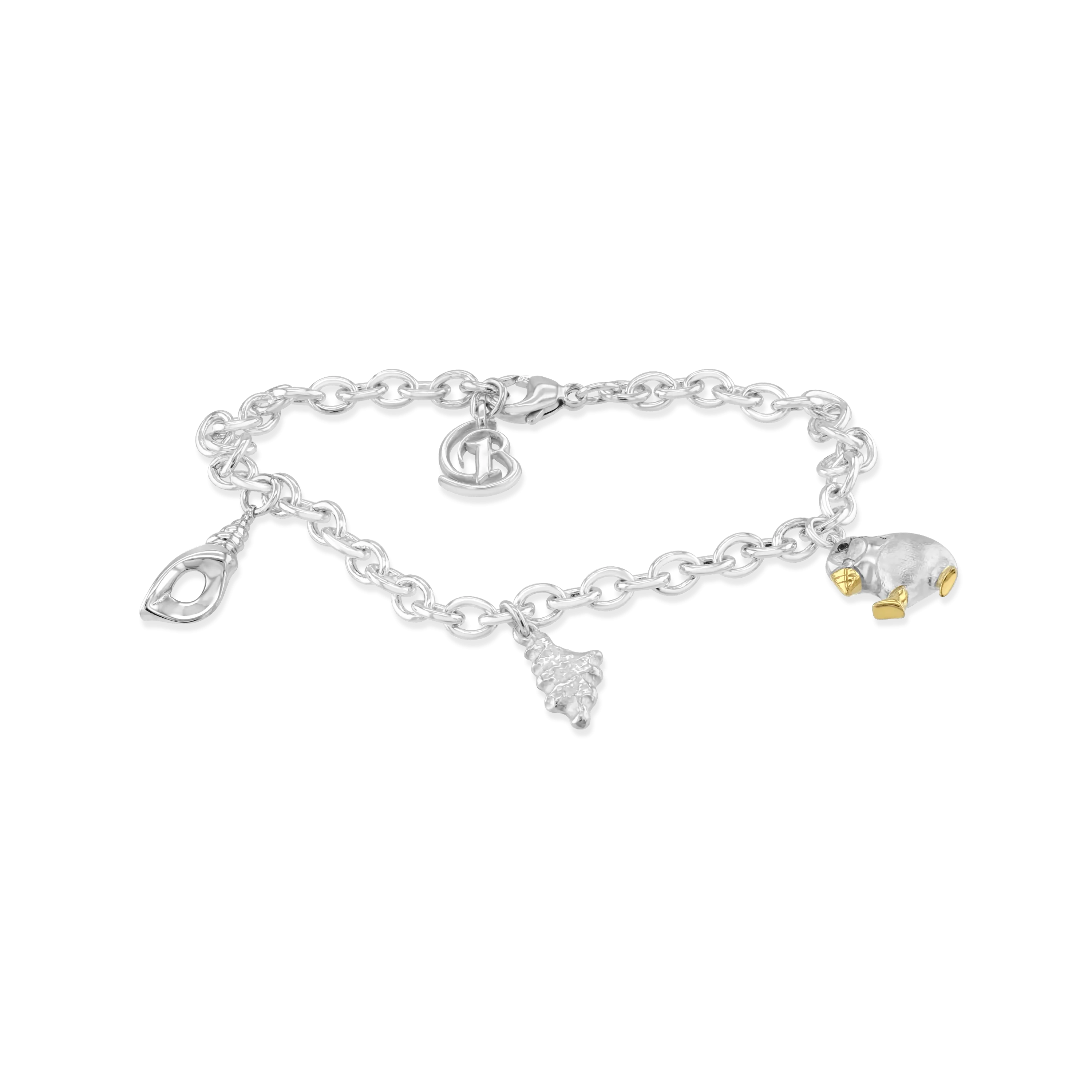 CB Charm Bracelet - Silver