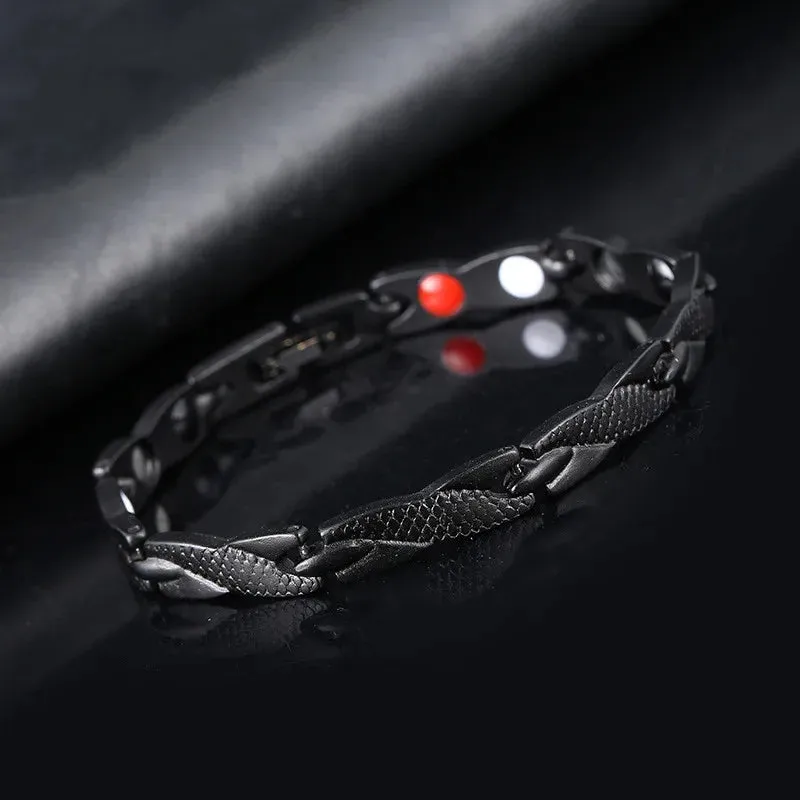 Charm bracelet Health Energy Bangle Arthritis Twisted Magnetic Exquisite Bracelet Male Gift Power Therapy Magnets Men Bracelet