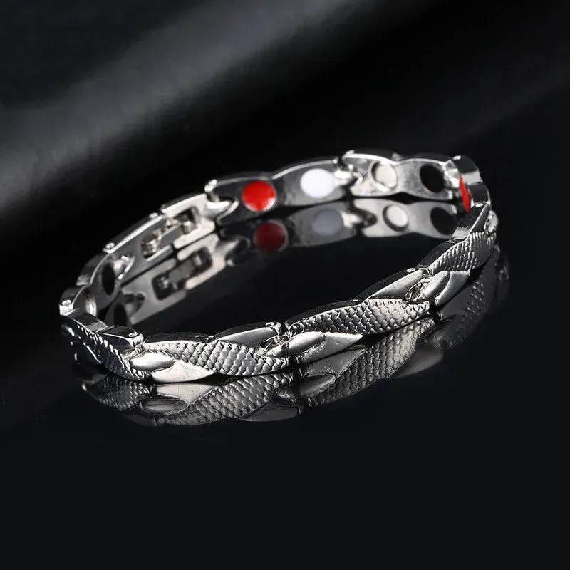 Charm bracelet Health Energy Bangle Arthritis Twisted Magnetic Exquisite Bracelet Male Gift Power Therapy Magnets Men Bracelet