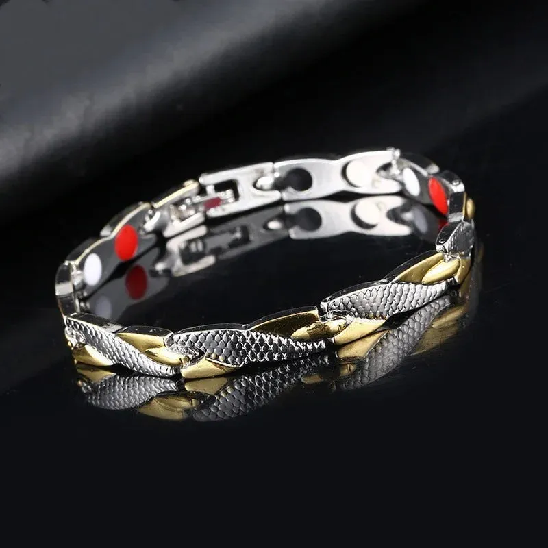 Charm bracelet Health Energy Bangle Arthritis Twisted Magnetic Exquisite Bracelet Male Gift Power Therapy Magnets Men Bracelet