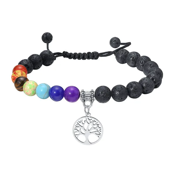 Classy Men Tree Of Life Charm Bracelet