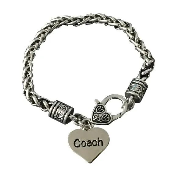 Coach Silver Charm Bracelet