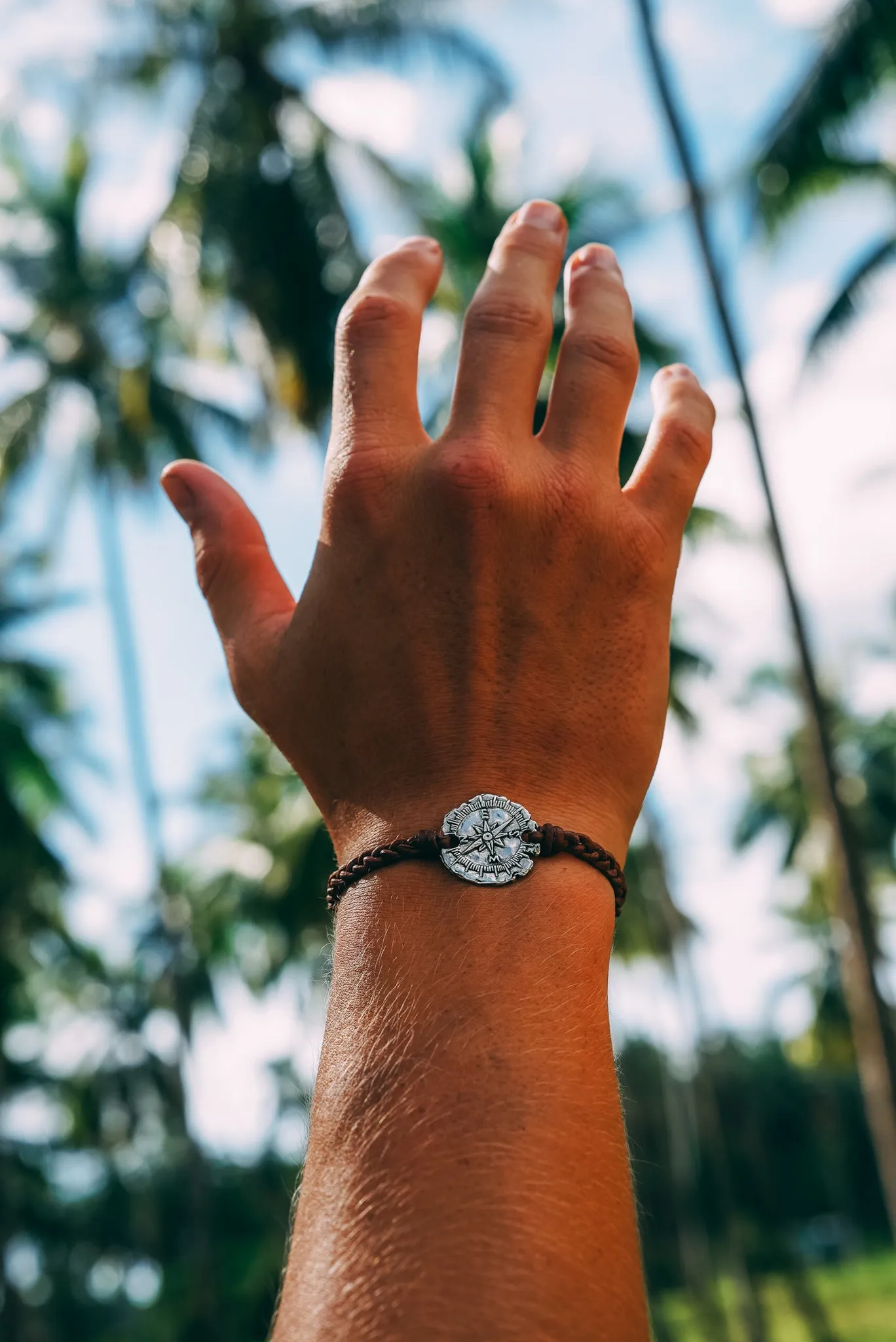 Compass Coin Bracelet