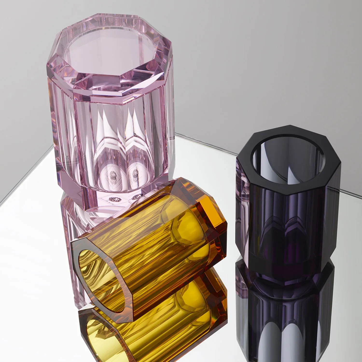 decor walther | KRISTALL series | crystal tumbler | amber