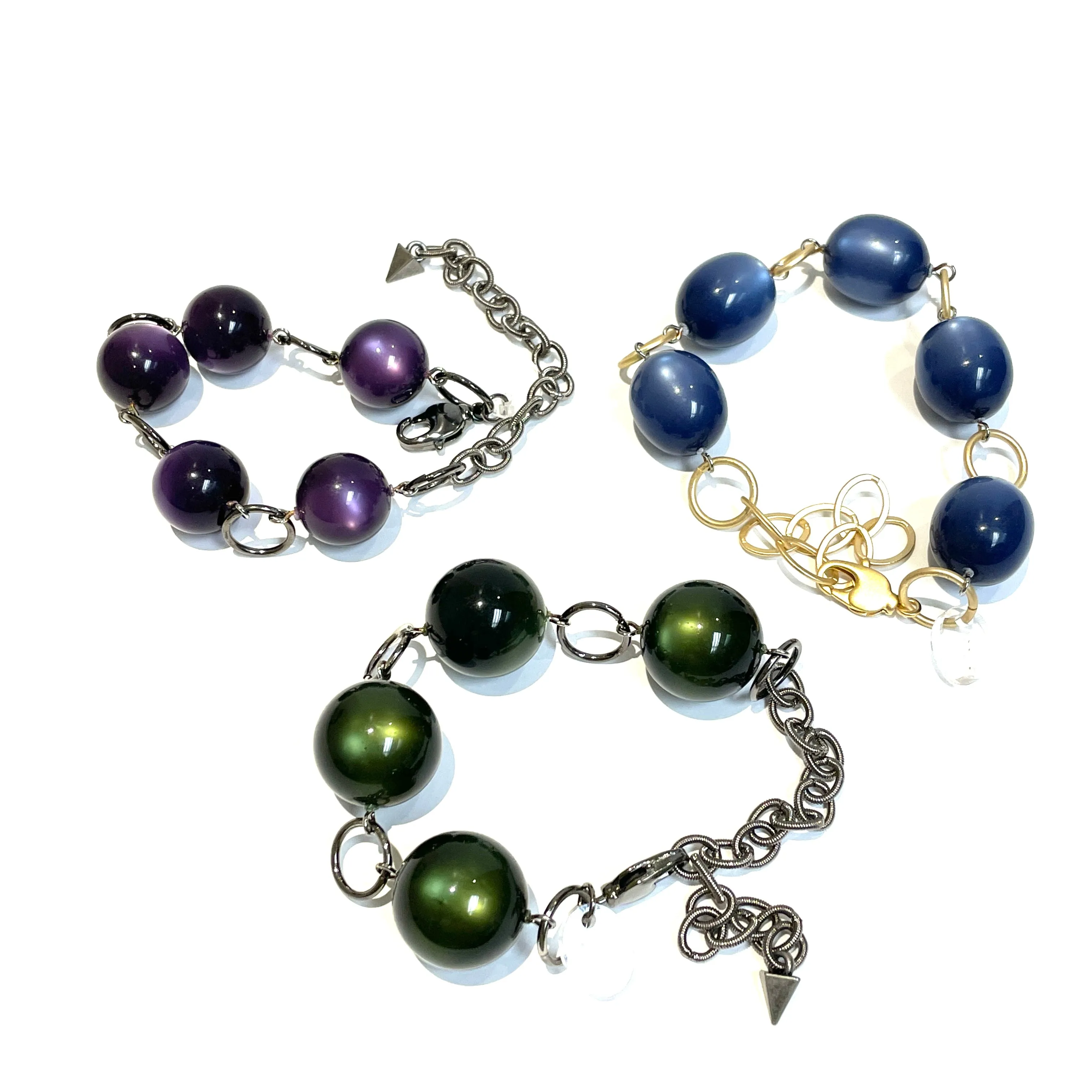 Deep Purple Moonglow Stations Bracelet