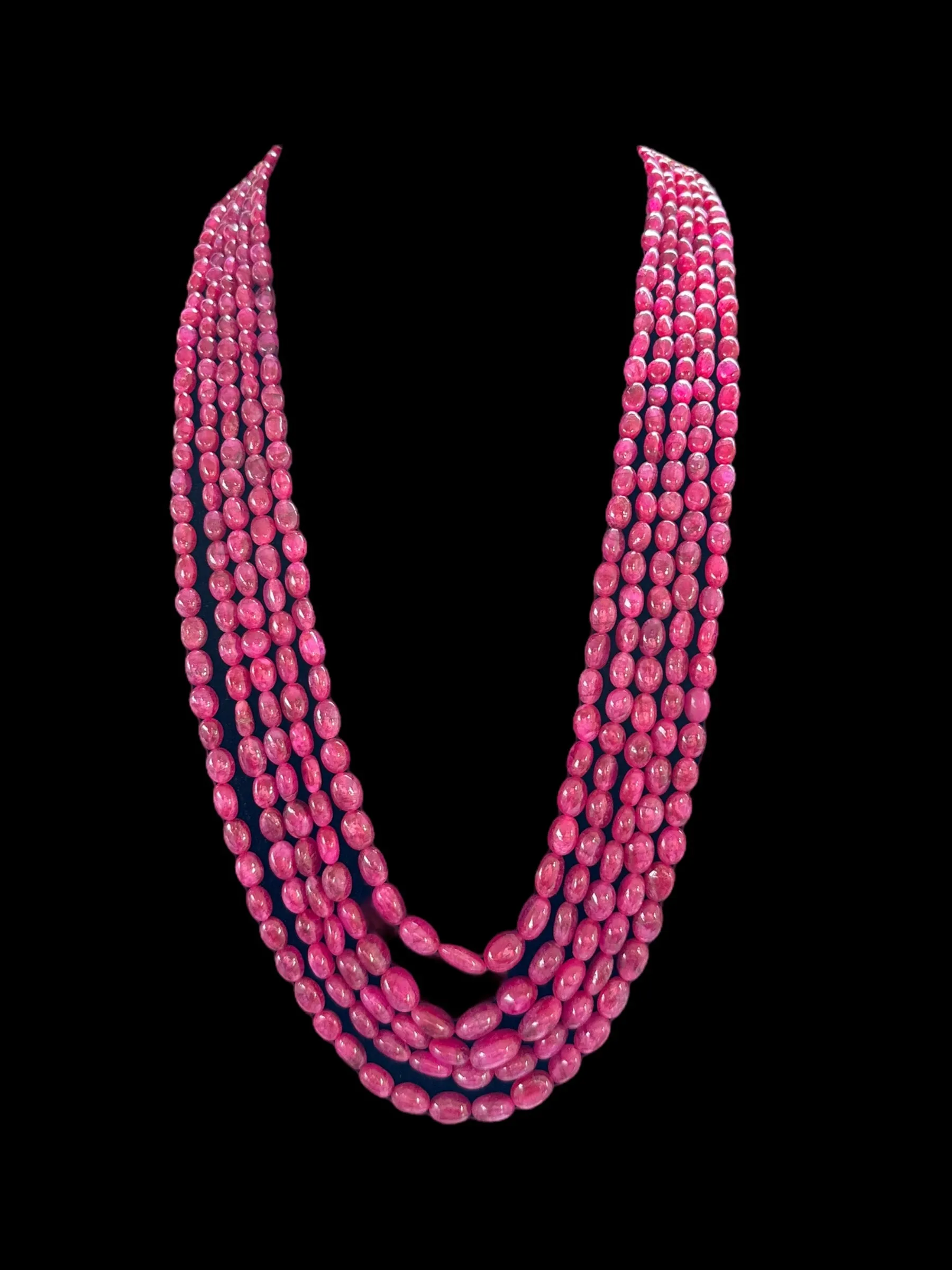 DNS47 Ruby beads mala ( SHIPS IN 3 WEEKS )