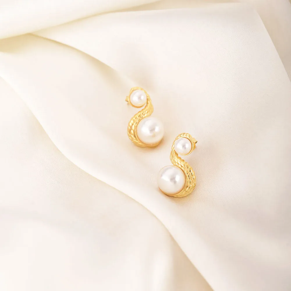 Enchantress Pearl Stud Earrings