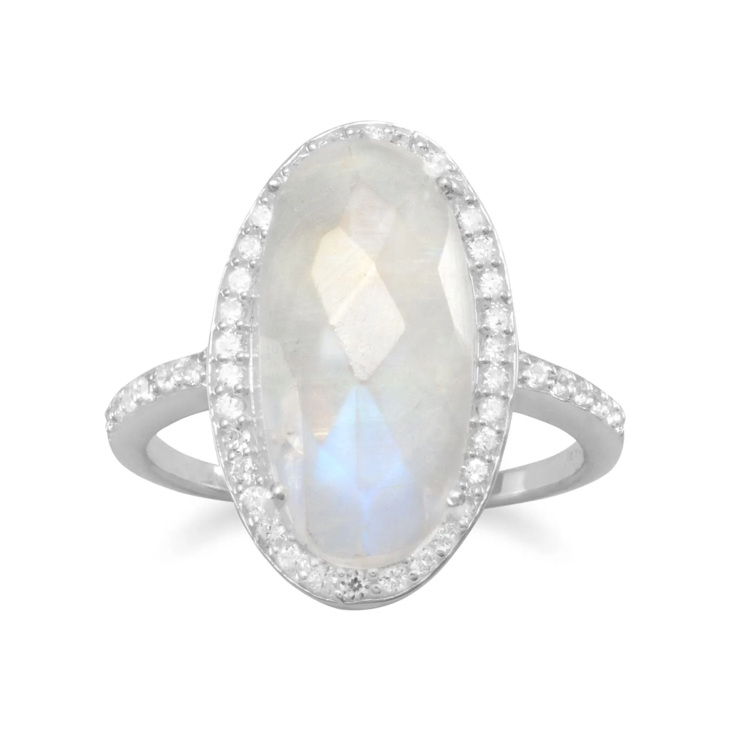 Gorgeous Rainbow Moonstone Ring