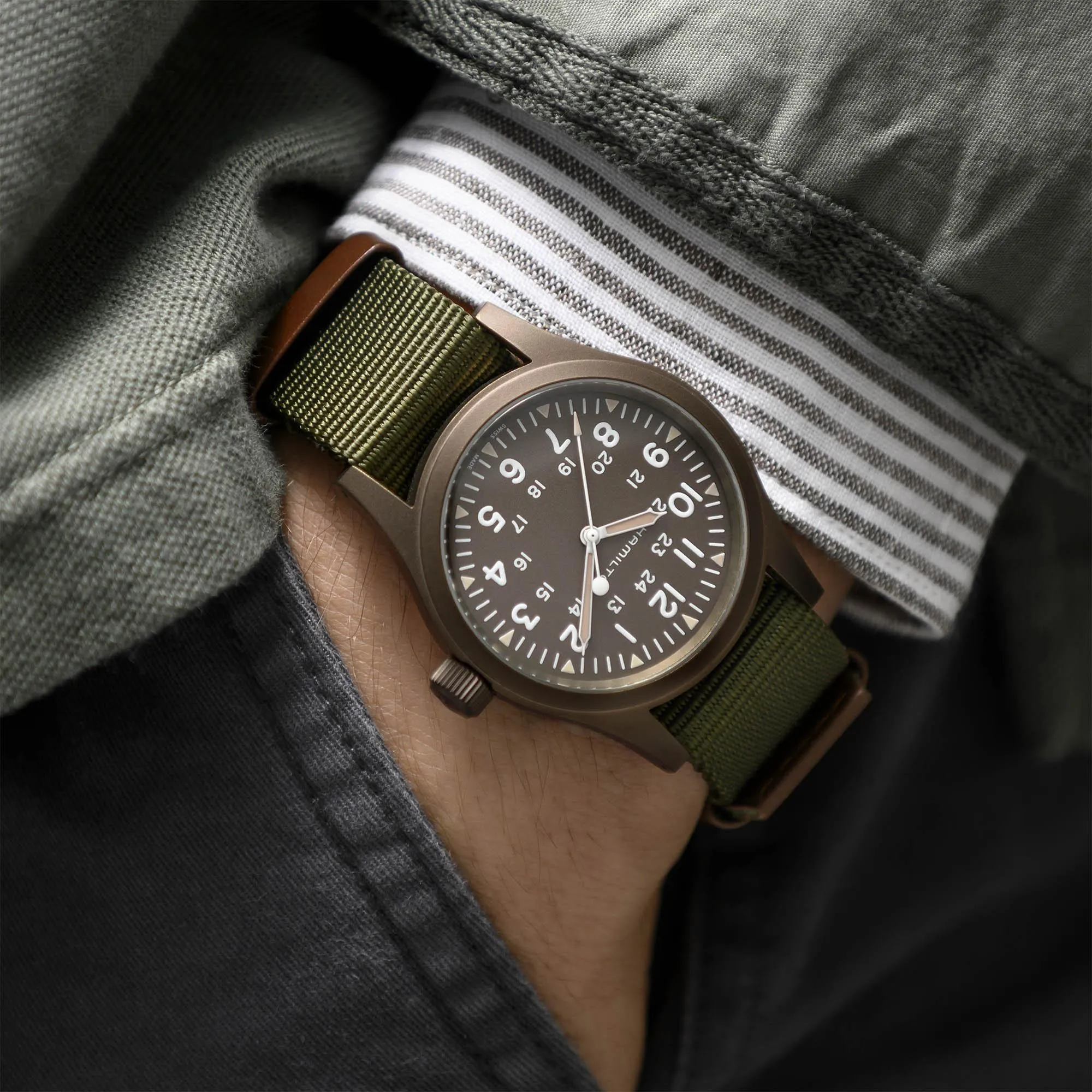 HAMILTON - Khaki Field Mechanical 38 | H69449961