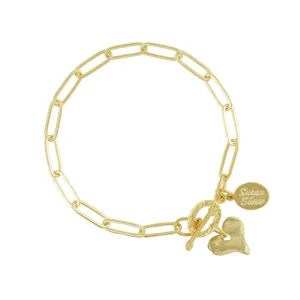 Heart Paperclip Bracelet