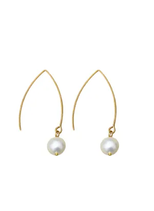 Isabella  Pearl Earrings Gold