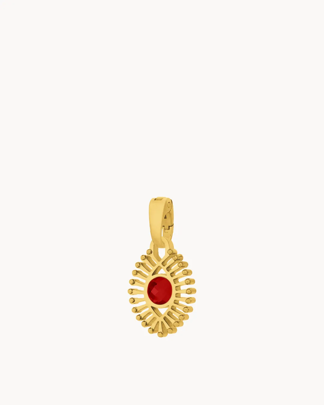 January Passion Luzzu Eye Birthstone Pendant, Gold