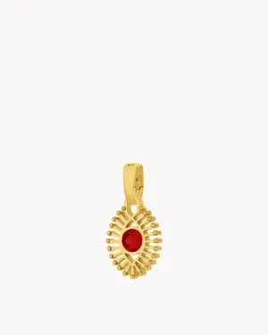 January Passion Luzzu Eye Birthstone Pendant, Gold