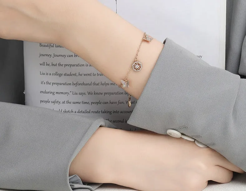 Jewelry fashion trend personality simple style butterfly bracelet daily whitening commuting easy to wear for women