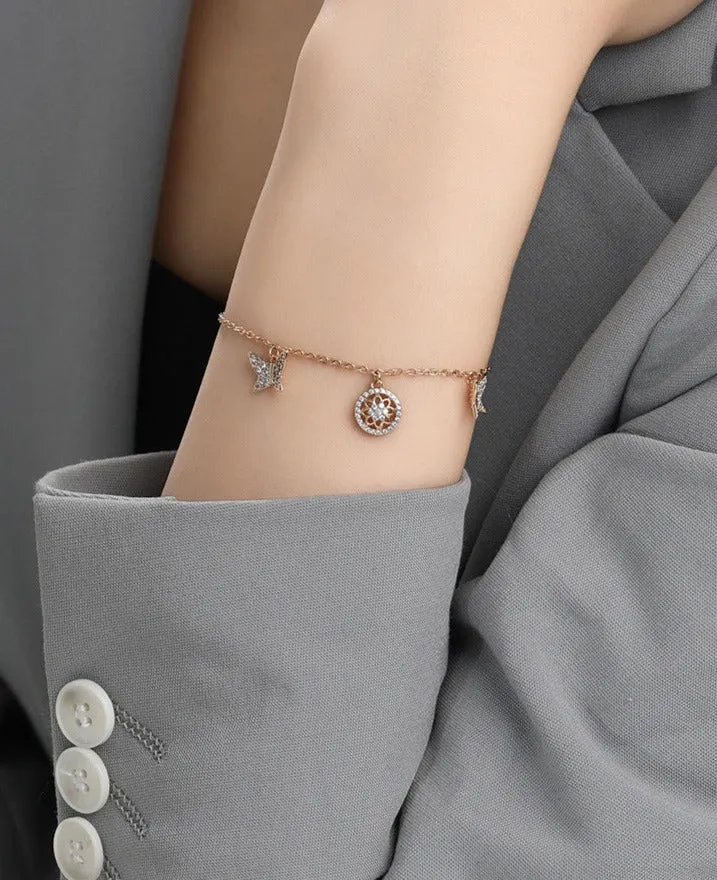 Jewelry fashion trend personality simple style butterfly bracelet daily whitening commuting easy to wear for women