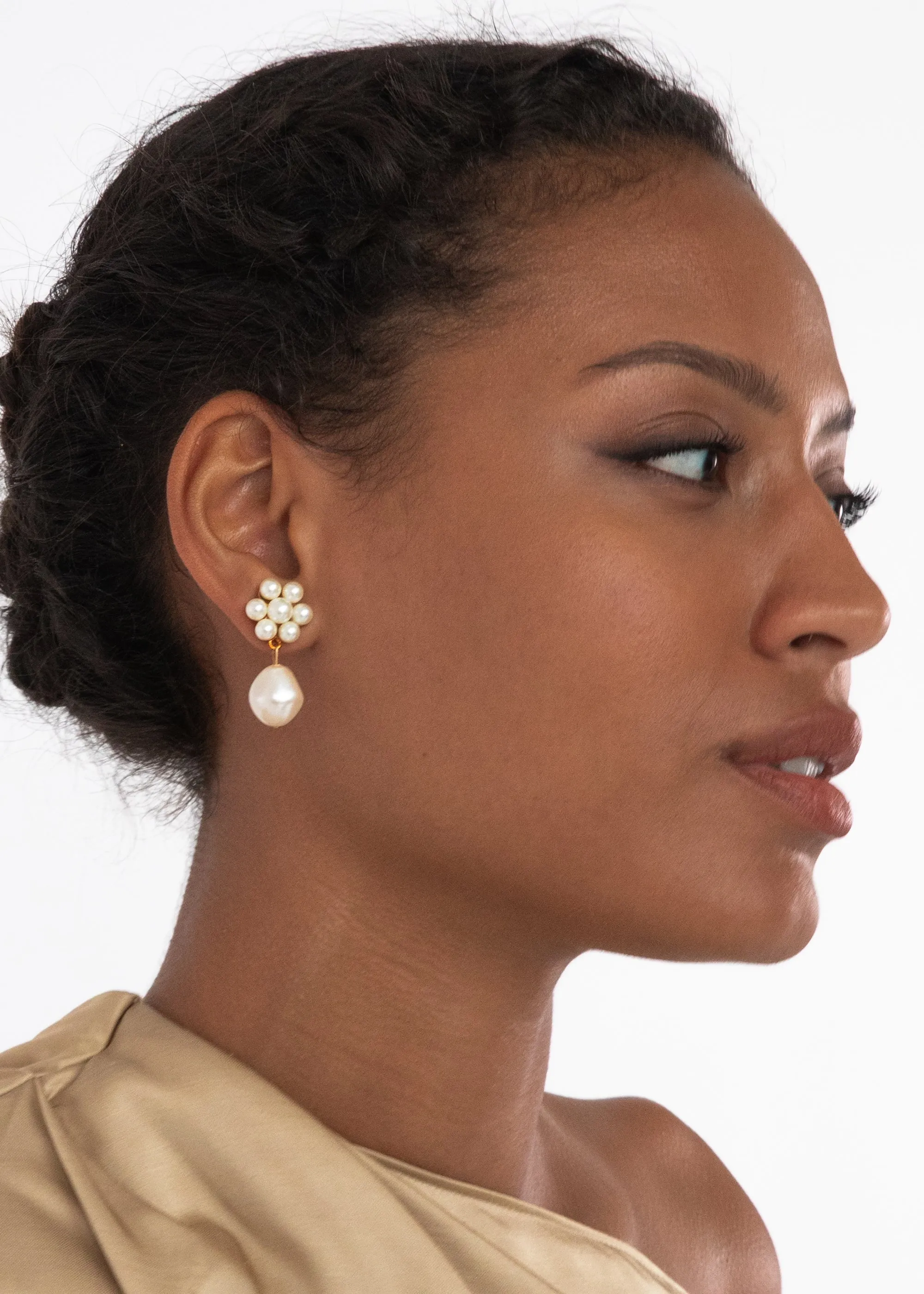 Josie Earrings -- Pearl