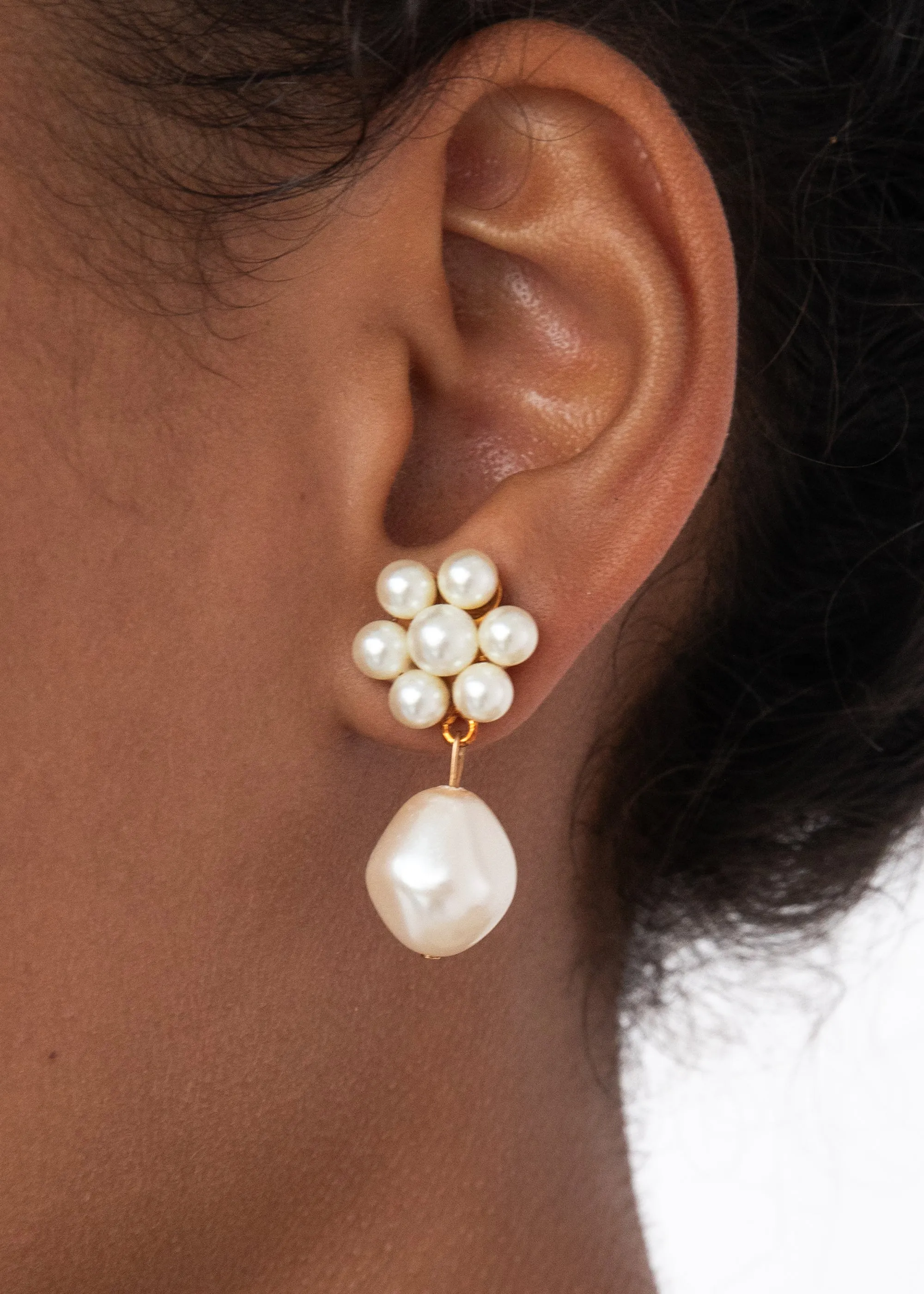 Josie Earrings -- Pearl