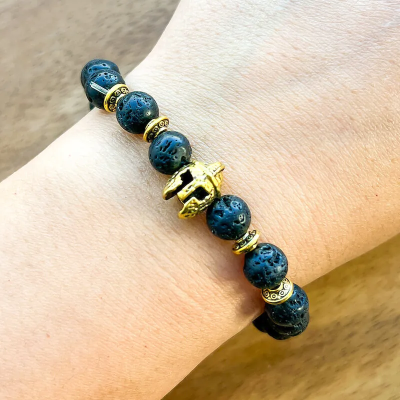 Lava Stone Natural Beaded Bracelet