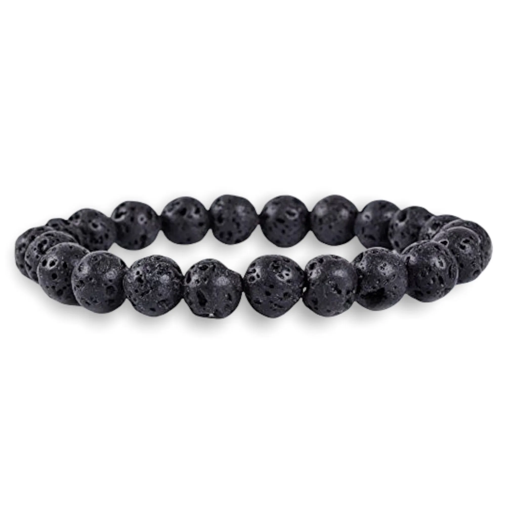 Lava Stone Natural Beaded Bracelet