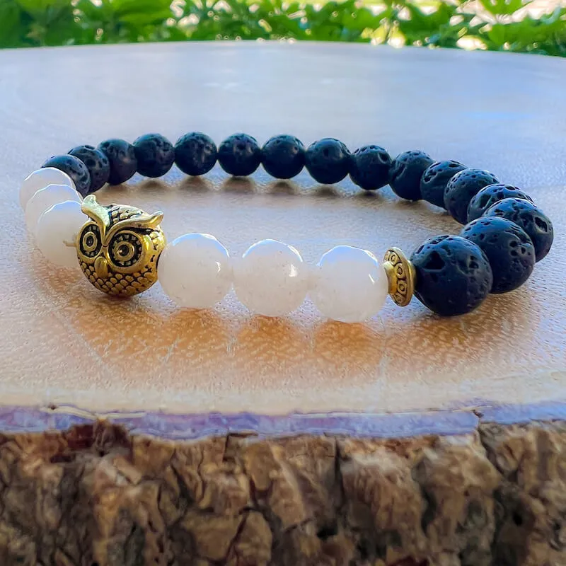 Lava Stone Natural Beaded Bracelet