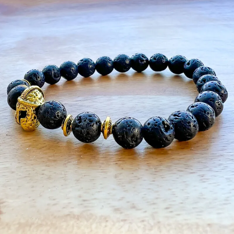 Lava Stone Natural Beaded Bracelet