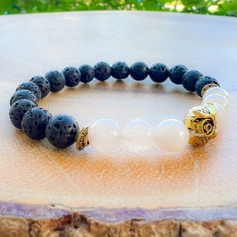 Lava Stone Natural Beaded Bracelet