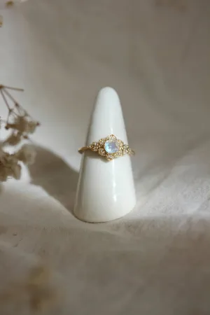 Little Gold Moonflower Ring