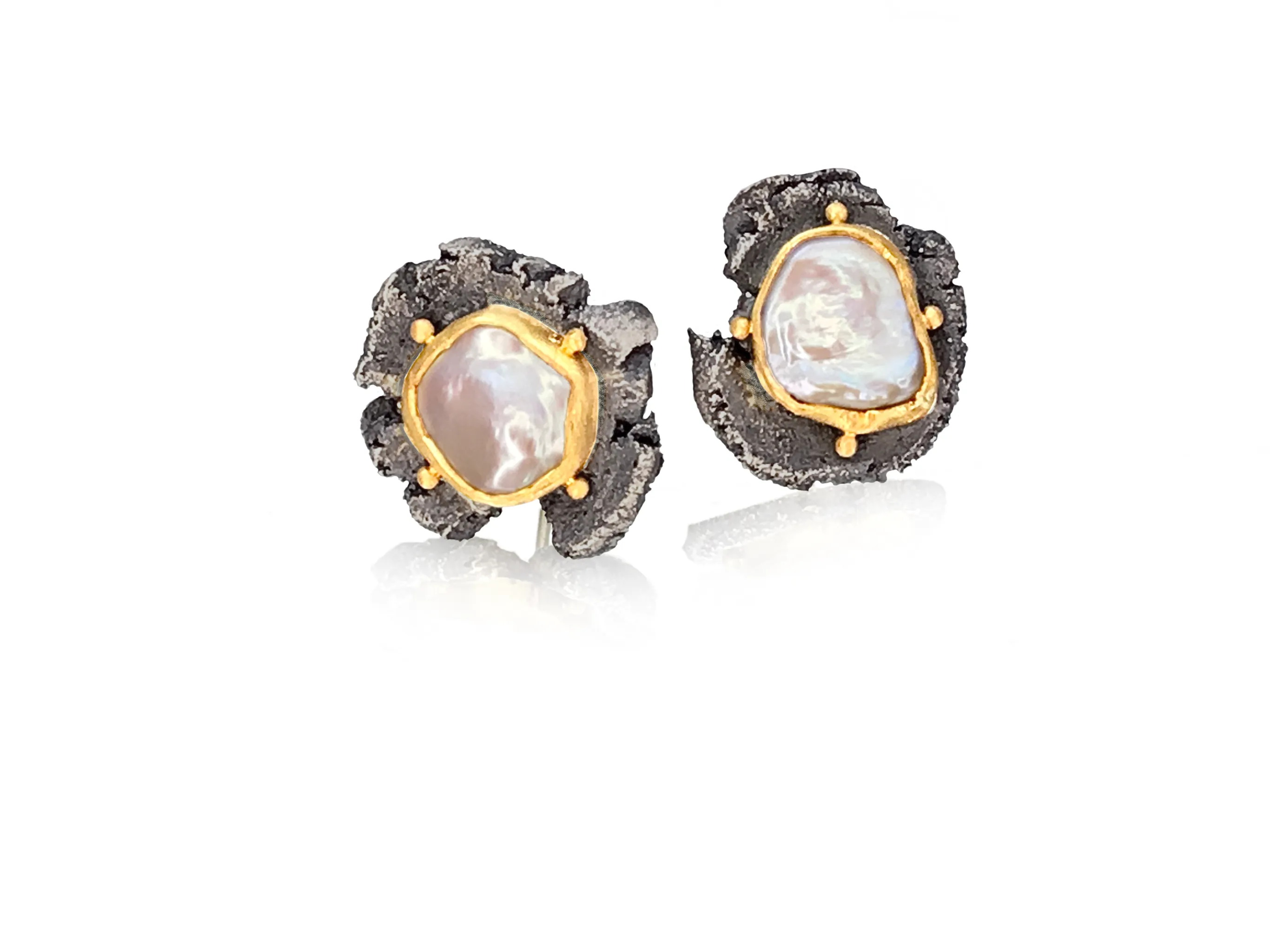 Michael Jensen Keshi Pearl Talentum Earrings